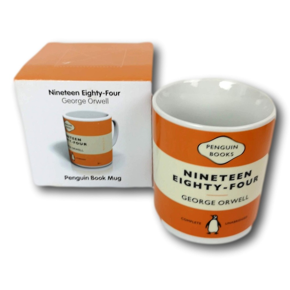 Penguin Book Nineteen Eighty Four Mug George‎ Orwell 14 oz Boxed 1984 New